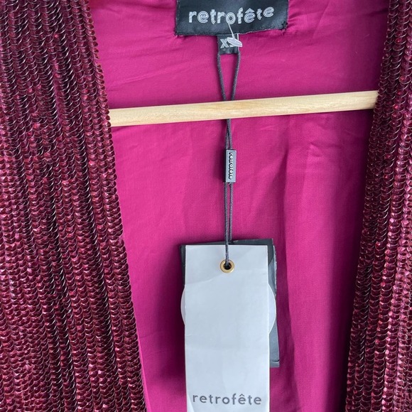 NWT Retrofete Gabriele sequinned rob dress Size XS - Picture 11 of 13